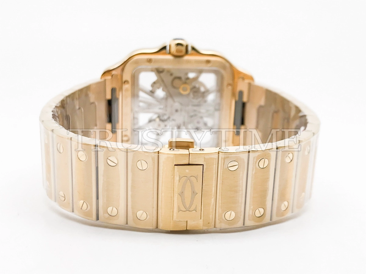 Копия часов Cartier Santos de Cartier Large Skeleton 40mm WHSA0042 Арт.CR-0990