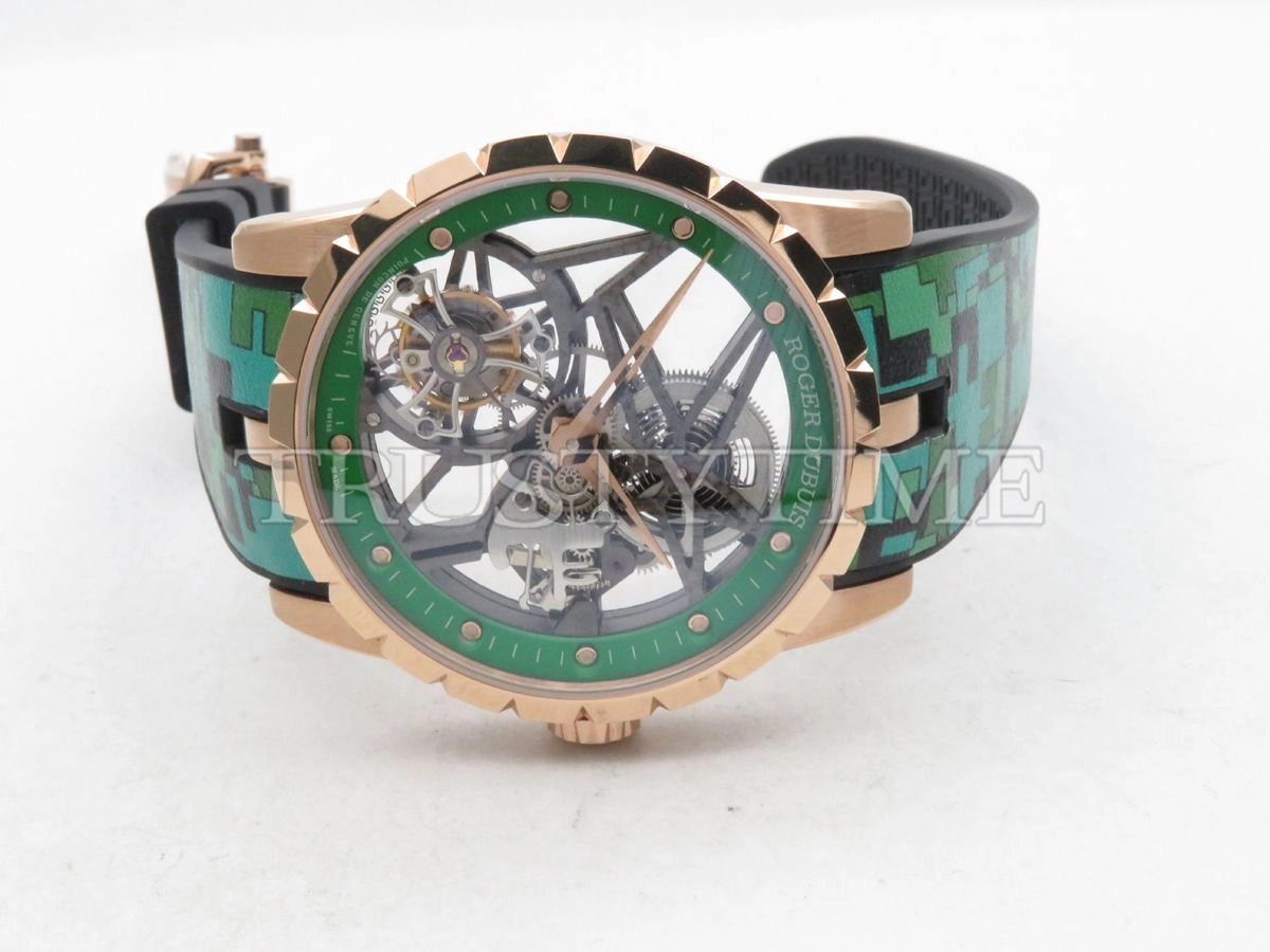 Копия часов Roger Dubuis Excalibur Skeleton Flying Tourbillon Арт.RG-0448