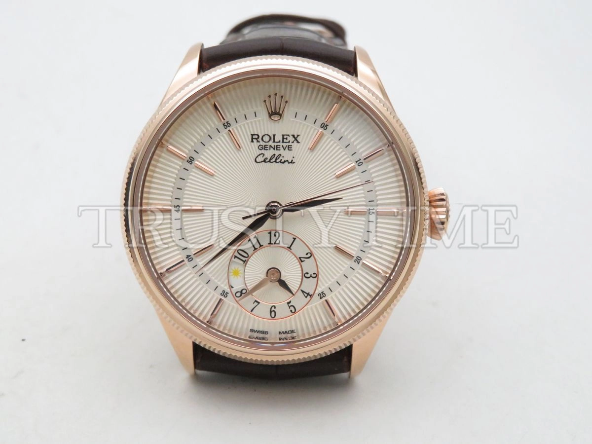 Копия часов Rolex Cellini Dual Time 39mm 50525-0008 Арт.RX-1741