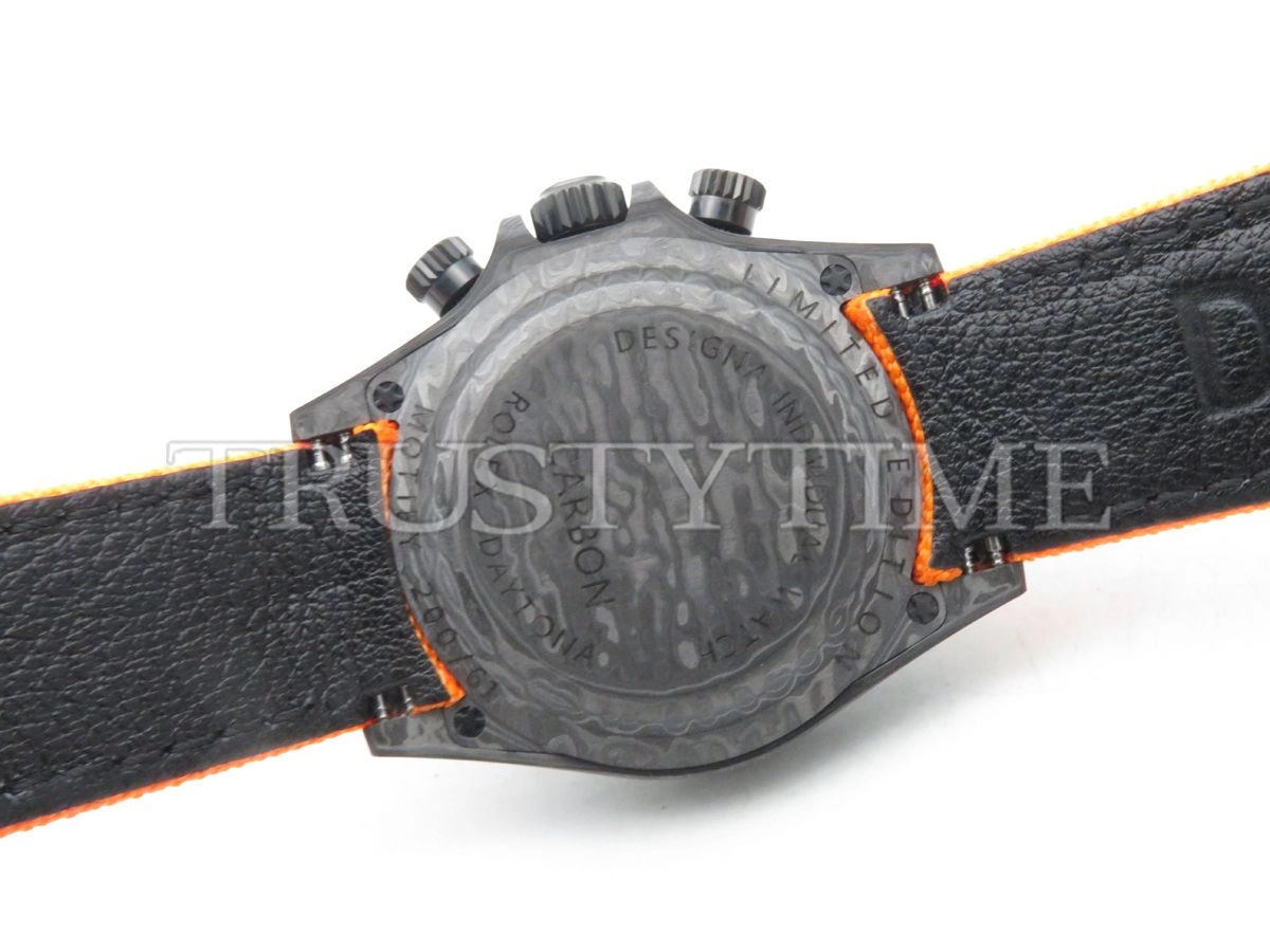 Копия часов Rolex Cosmograph Daytona DIW Carbon Orange Арт.RX-1919