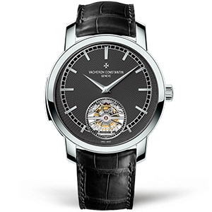 Копия часов Vacheron Constantin Traditionnelle Tourbillon 44mm 6500T/000P-B100 Арт.VC-0226
