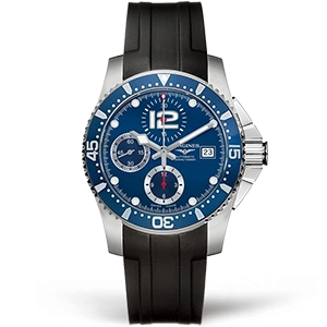Копия часов Longines Sport Hydroconquest Chronograph 41mm L3.644.4.96.2 Арт.LN-0394
