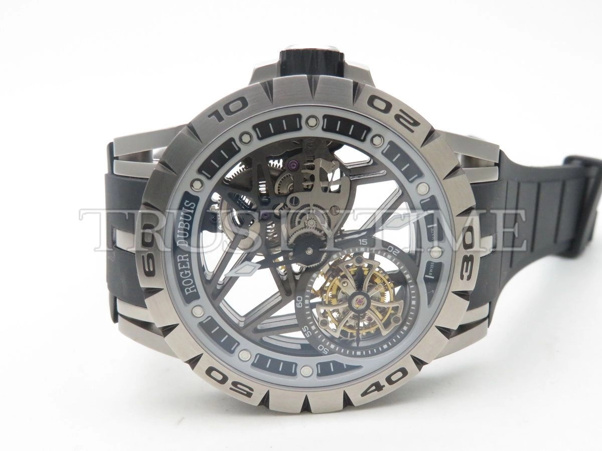 Копия часов Roger Dubuis Excalibur Spider Skeleton Flying Tourbillon 45mm RDDBEX0479 Арт.RG-0429