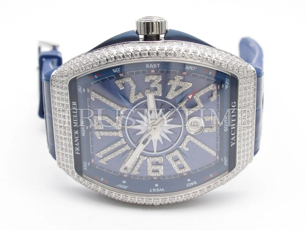 Копия часов Franck Muller Vanguard Yachting V 45 SC DT YACHT D NBR CD (BL) (OG) (BL.DIAM AC) Арт.FM-0602