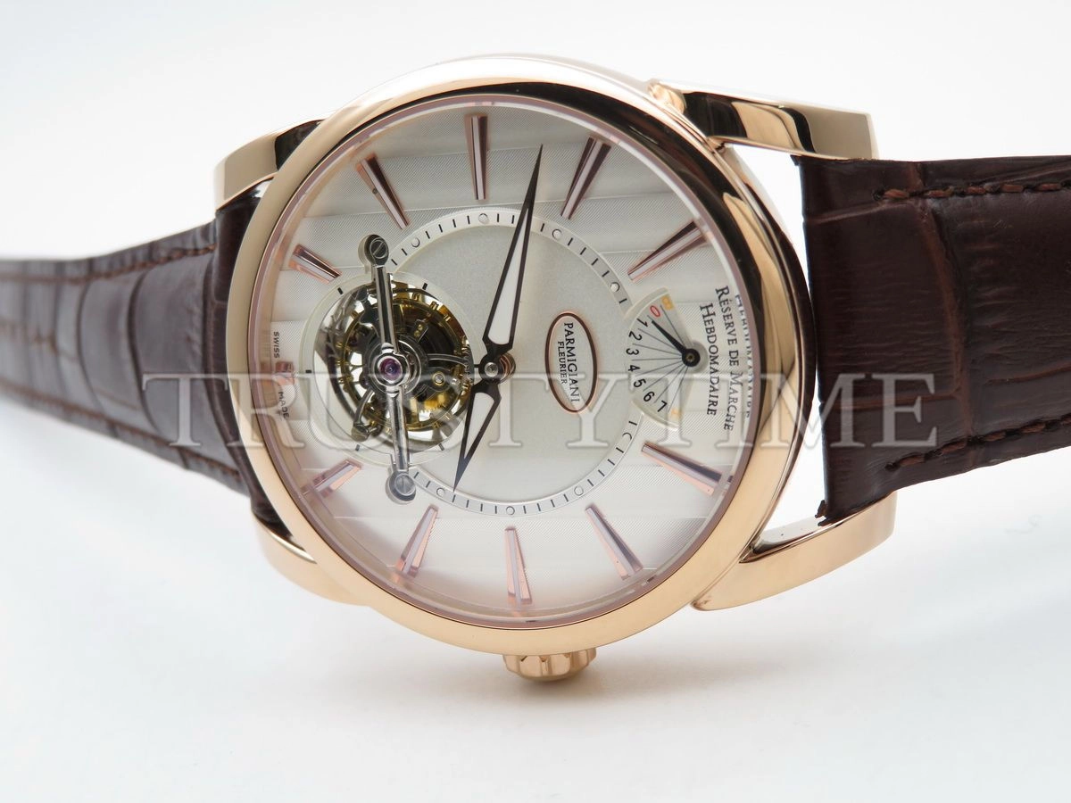 Копия часов Parmigiani Fleurier Tonda Tourbillon Rose Gold Silver PFH251-1000100-HA1241 Арт.PF-0634