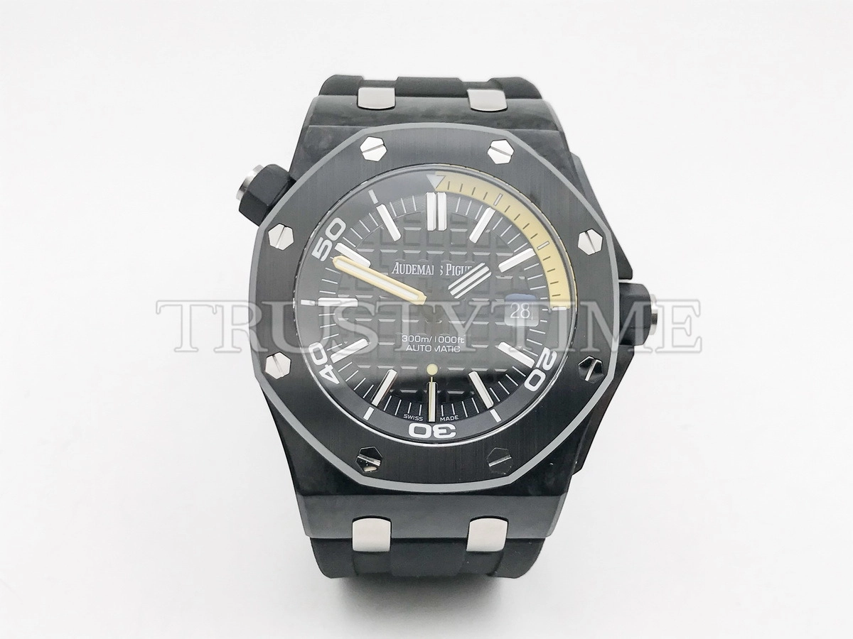 Копия часов Audemars Piguet Royal Oak Offshore Diver Forged Carbon 15706AU.OO.A002CA.01 Арт.AP-0888