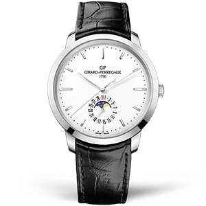 Копия часов Girard Perregaux 1966 Date and Moon Phases 49545-11-131-BB60 Арт.GP-0473