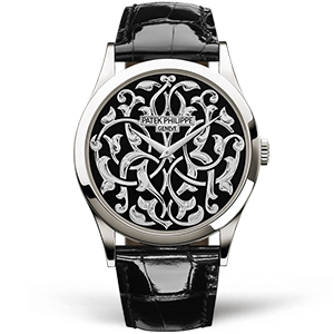 Копия часов Patek Philippe Calatrava Volutes & Arabesques 38mm 5088-100P-001 Арт.PP-0384