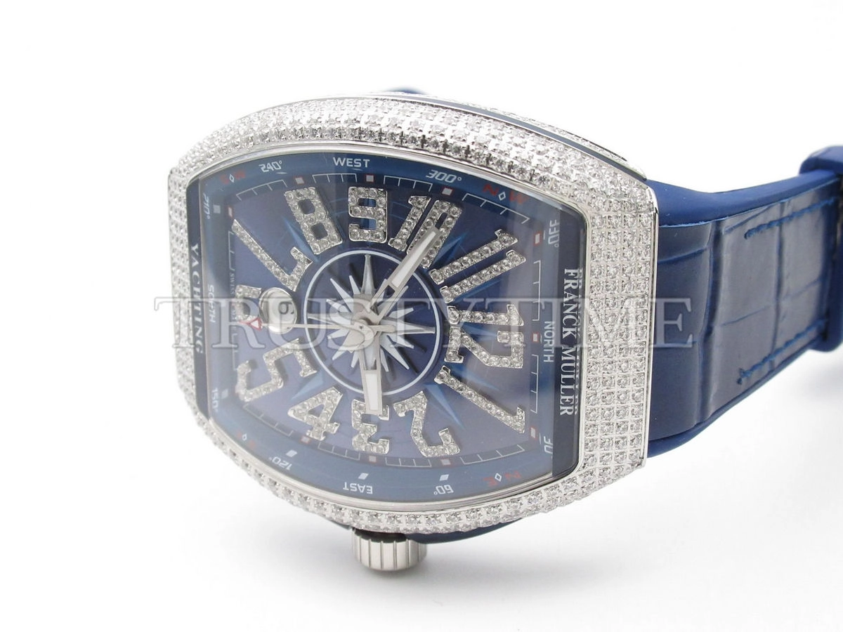 Копия часов Franck Muller Vanguard Yachting V 45 SC DT YACHT D NBR CD (BL) (OG) (BL.DIAM AC) Арт.FM-0602