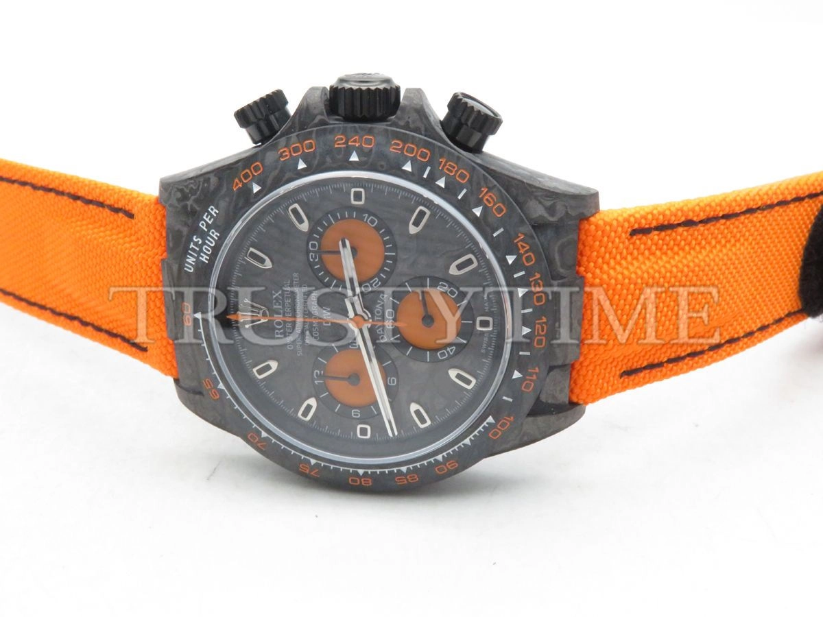 Копия часов Rolex Cosmograph Daytona DIW Carbon Orange Арт.RX-1919