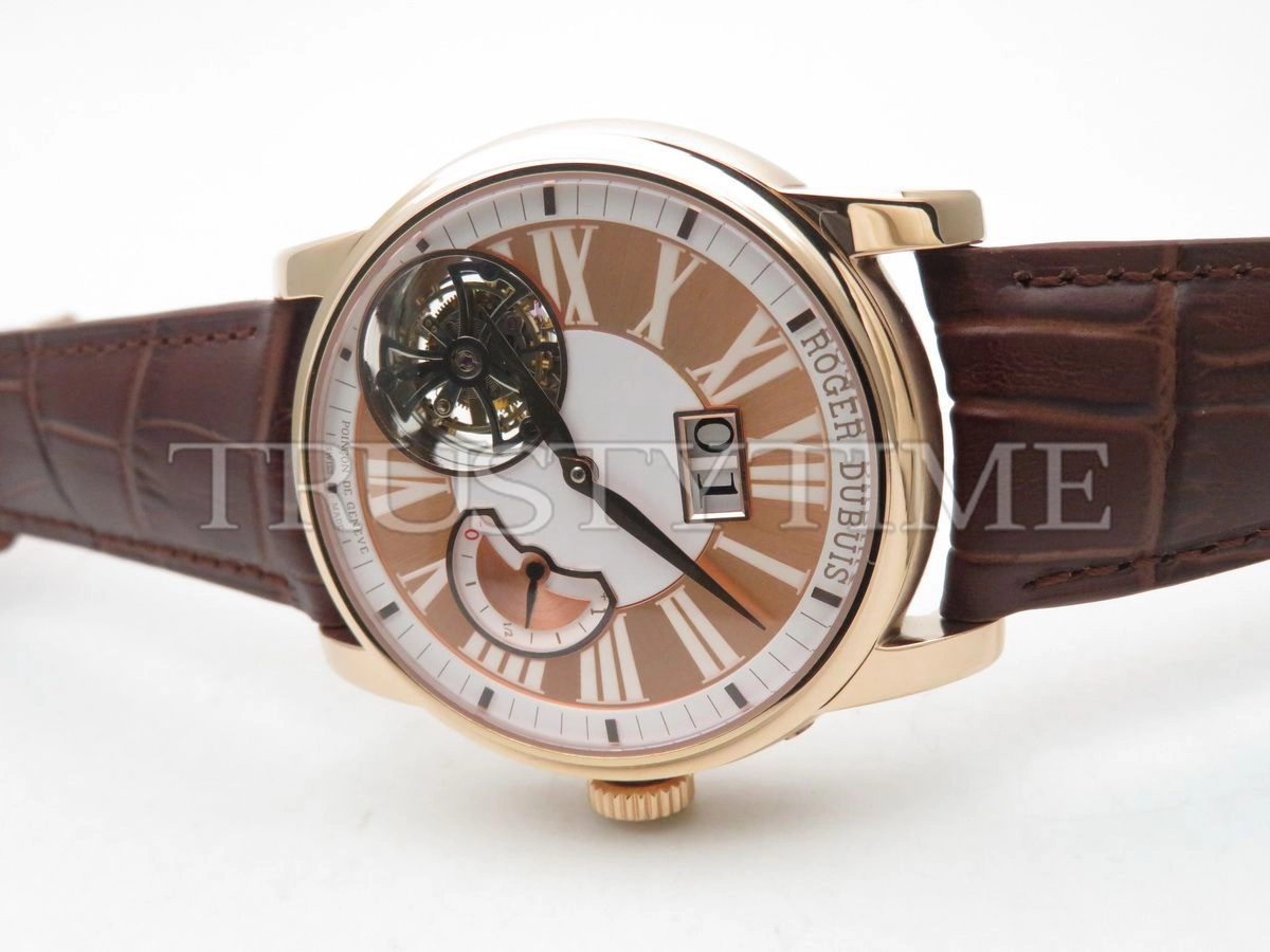 Копия часов Roger Dubuis Hommage Flying Tourbillon With Large Date 45mm RDDBHO0568 Арт.RG-0431