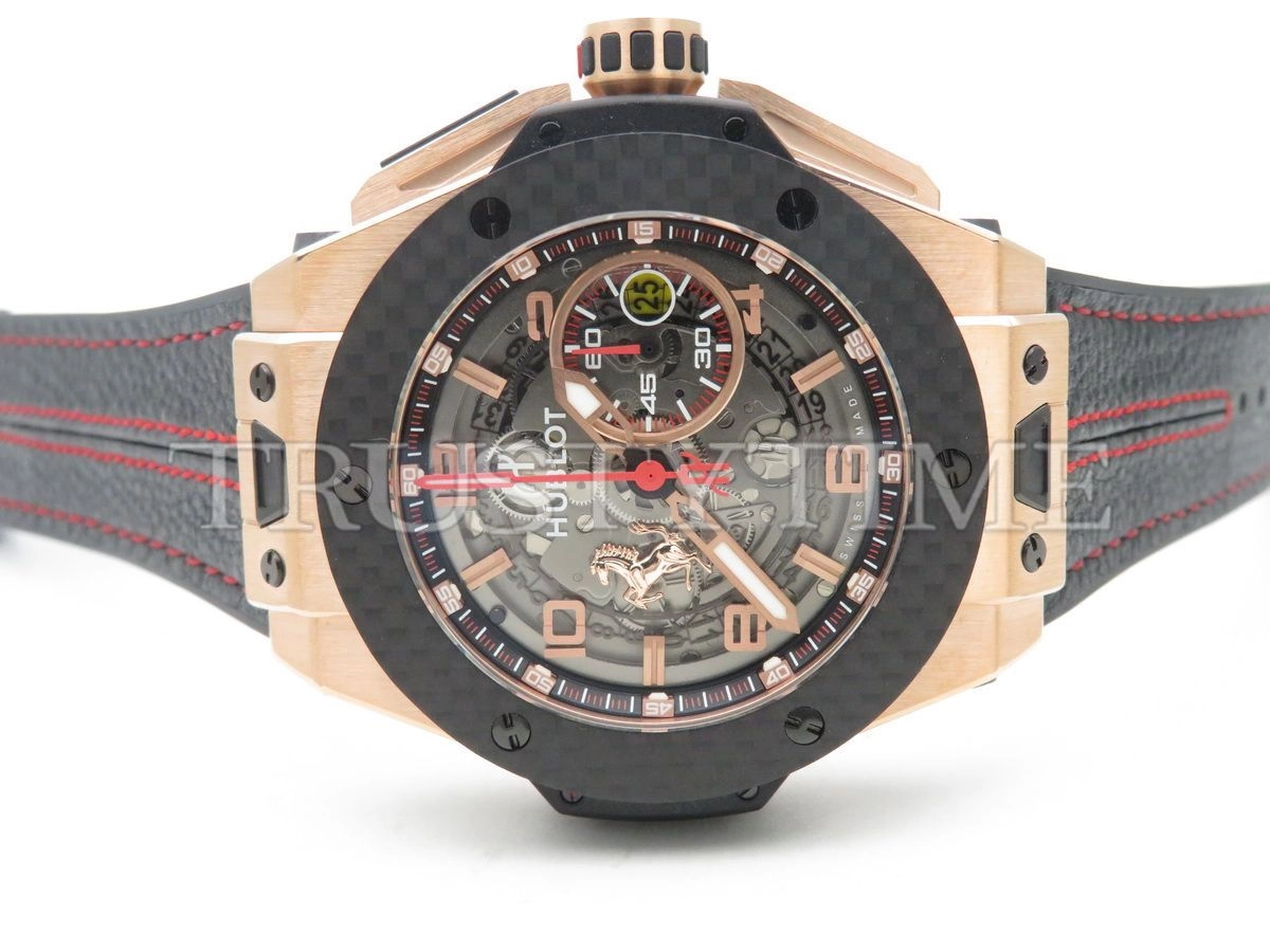 Копия часов Hublot Big Bang Ferrari "King Carbon Gold" 401.OQ.0123.VR Арт.HB-0421