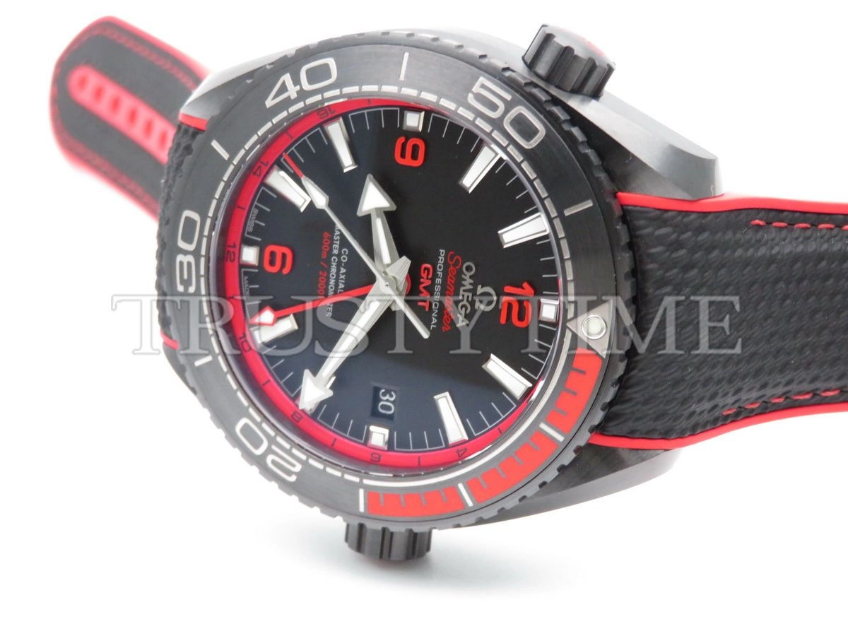 Копия часов Omega Seamaster Planet Ocean 600m Co‑Axial Master Chronometer GMT Deep Black 45,5mm 215.92.46.22.01.003 Арт.OM-0651