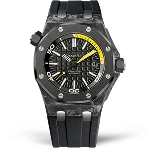 Копия часов Audemars Piguet Royal Oak Offshore Diver Forged Carbon 15706AU.OO.A002CA.01 Арт.AP-0888