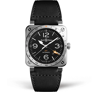 Копия часов Bell & Ross BR 03-93 GMT BR0393-GMT-ST/SCA Арт.BR-0249