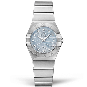 Копия часов Omega Constellation Quartz Brushed 27mm 123.10.27.60.57.001 Арт.OM-0467