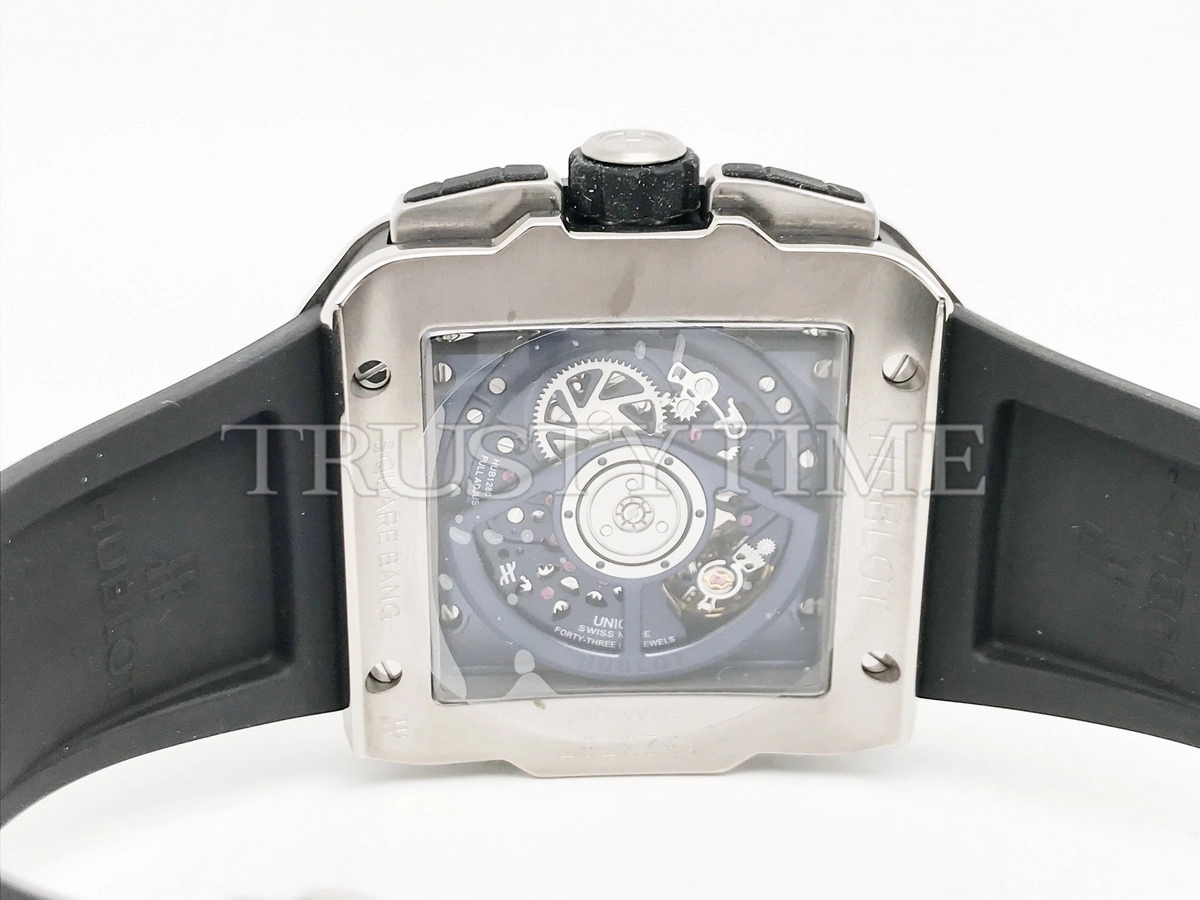 Копия часов Hublot Square Bang Unico Titanium Blue Ceramic 821.NL.5170.RX Арт.HB-1282