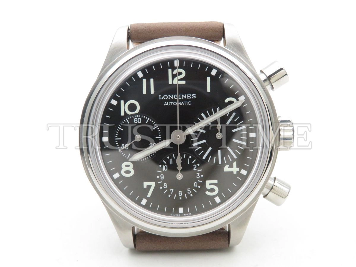 Копия часов Longines Avigation BigEye Chronograph L2.816.4.53.2 Арт.LN-0290