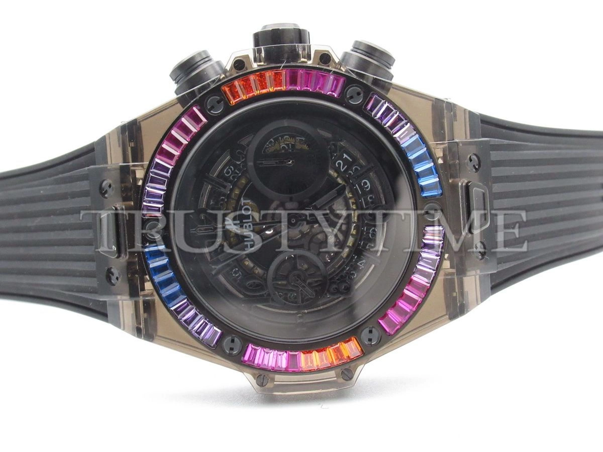 Копия часов Hublot Big Bang Unico All Black Sapphire Galaxy 45mm 411.JB.4901.RT.4098 Арт.HB-0434