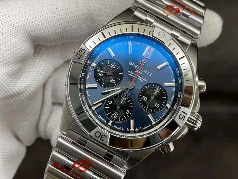 Копия Breitling Chronomat B01 Синий Циферблат